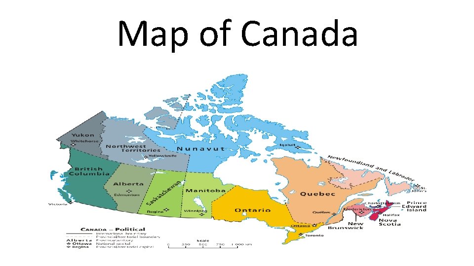 Map of Canada 