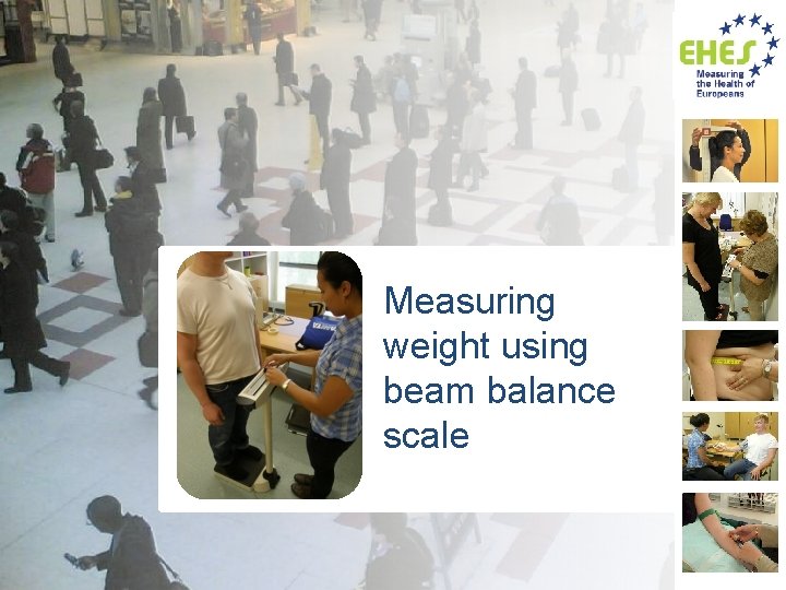 Measuring weight using beam balance scale 