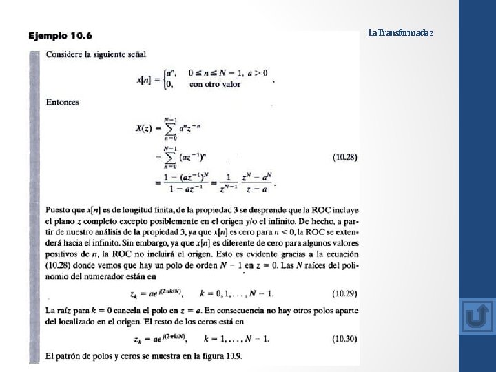 La Transformada z 