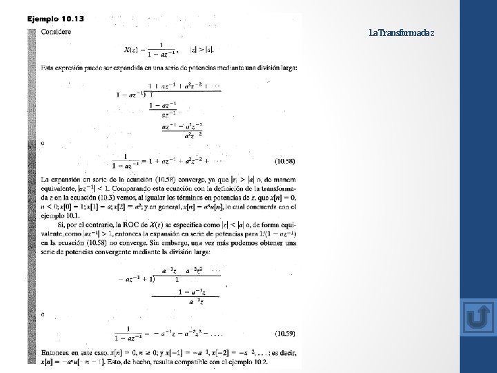 La Transformada z 