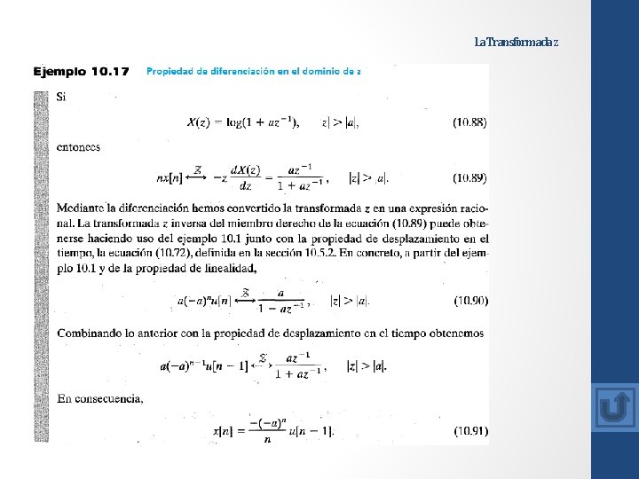 La Transformada z 