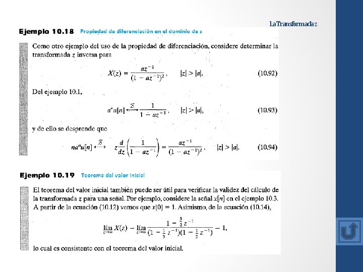 La Transformada z 