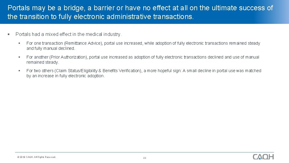 Portals may be a bridge, a barrier or have no effect at all on