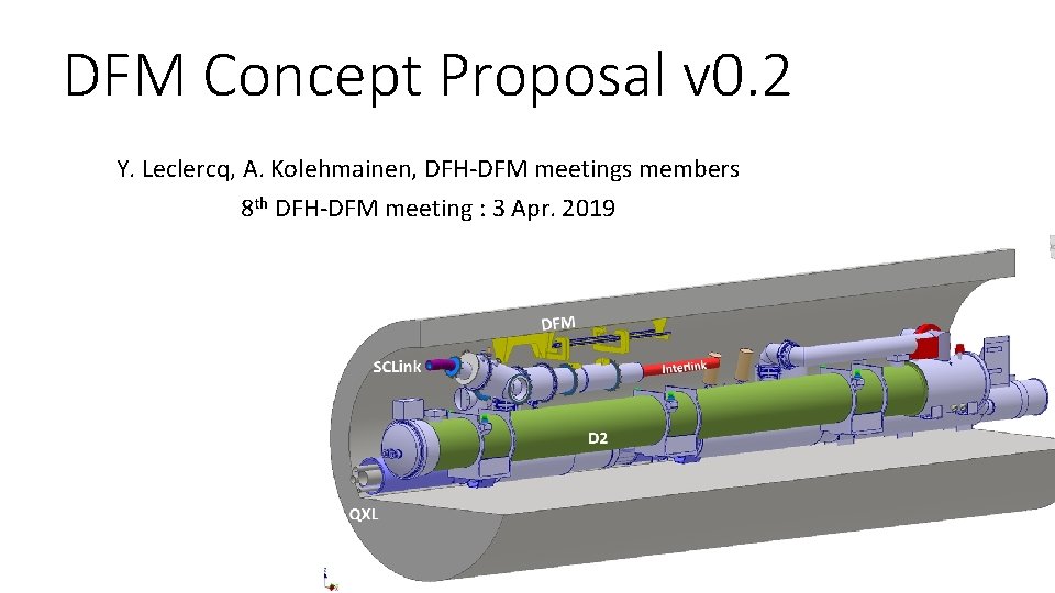 DFM Concept Proposal v 0. 2 Y. Leclercq, A. Kolehmainen, DFH-DFM meetings members 8