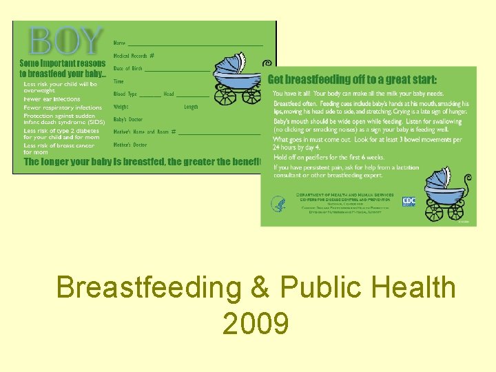 Breastfeeding & Public Health 2009 