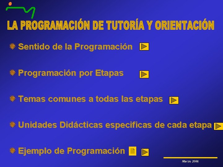 Sentido de la Programación por Etapas Temas comunes a todas las etapas Unidades Didácticas