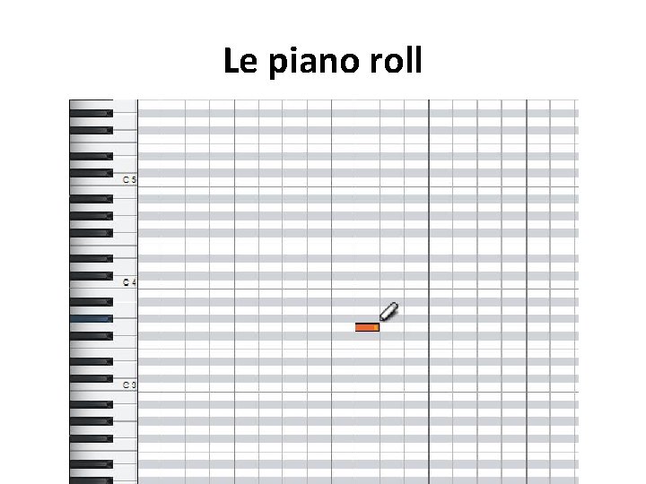 Le piano roll 