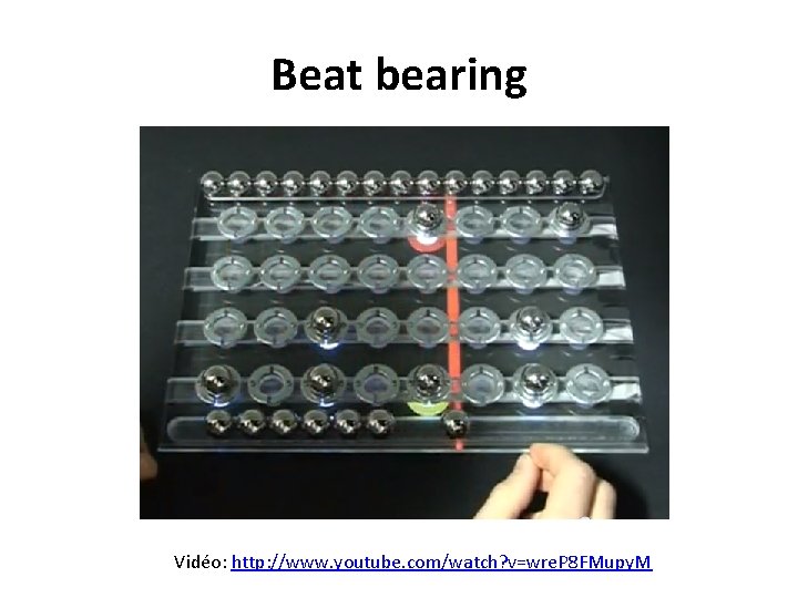 Beat bearing Vidéo: http: //www. youtube. com/watch? v=wre. P 8 FMupy. M 