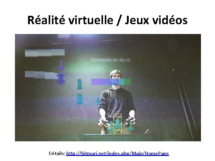 Réalité virtuelle / Jeux vidéos Détails: http: //hitmuri. net/index. php/Main/Home. Page 