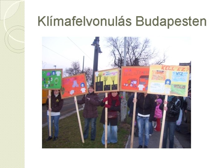 Klímafelvonulás Budapesten 