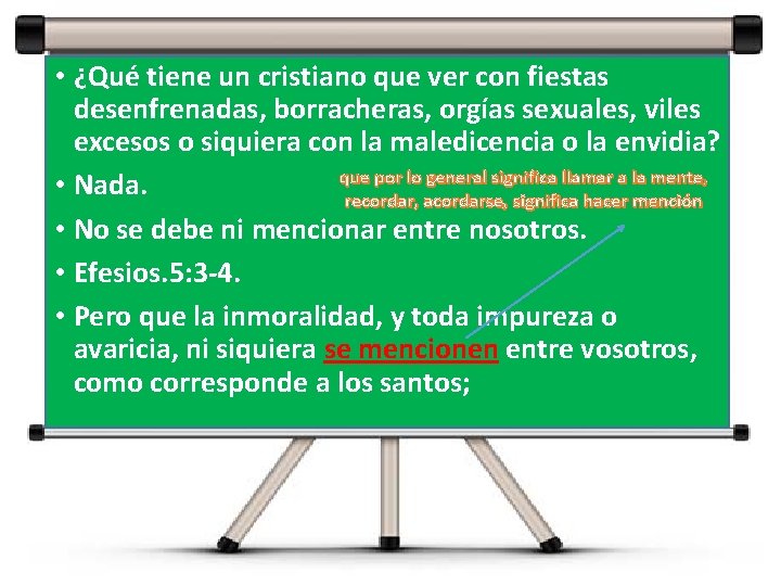 • ¿Qué tiene un cristiano que ver con fiestas desenfrenadas, borracheras, orgías sexuales, • ¿Qué tiene un cristiano que ver con fiestas desenfrenadas, borracheras, orgías sexuales,