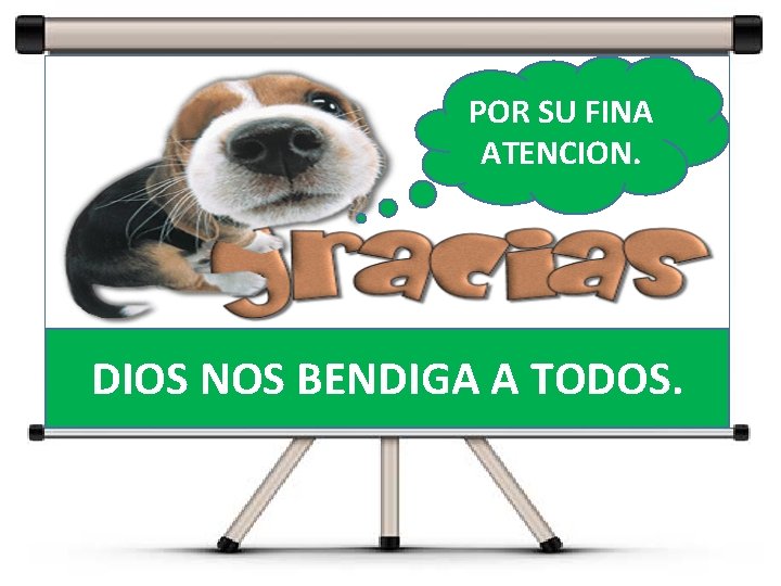 POR SU FINA ATENCION. DIOS NOS BENDIGA A TODOS. POR SU FINA ATENCION. DIOS NOS BENDIGA A TODOS.