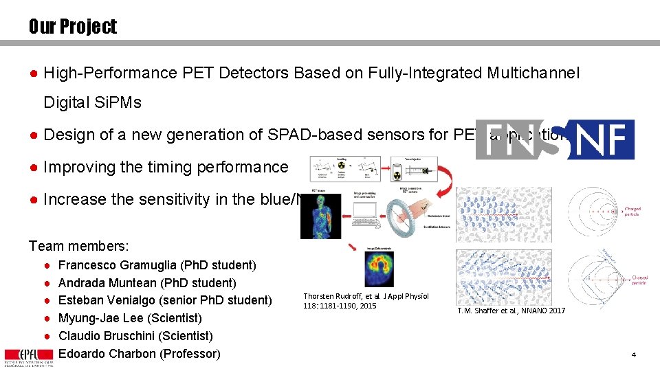 Our Project ● High-Performance PET Detectors Based on Fully-Integrated Multichannel Digital Si. PMs ●