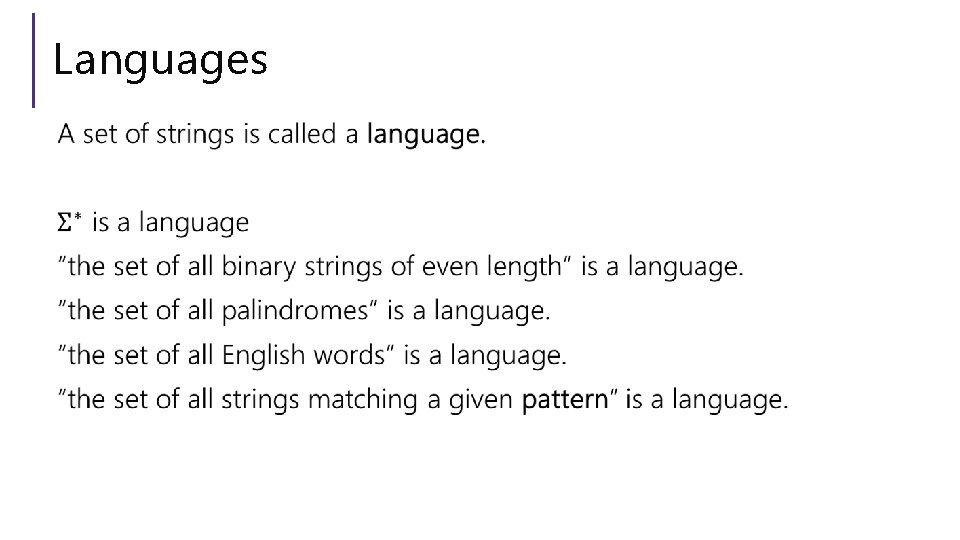 Languages 