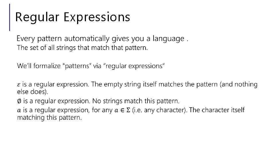 Regular Expressions 