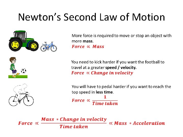 Newton’s Second Law of Motion 