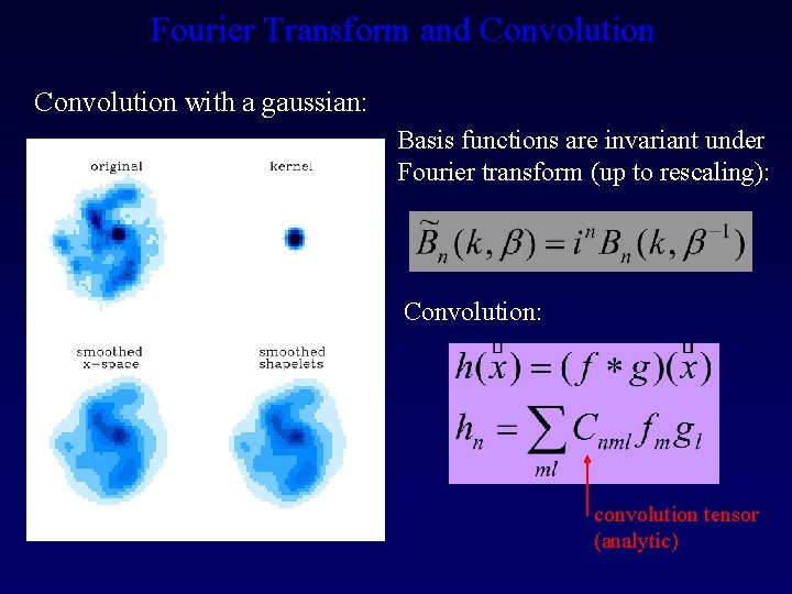 Fourier Transform and Convolution with a gaussian: Basis functions are invariant under Fourier transform