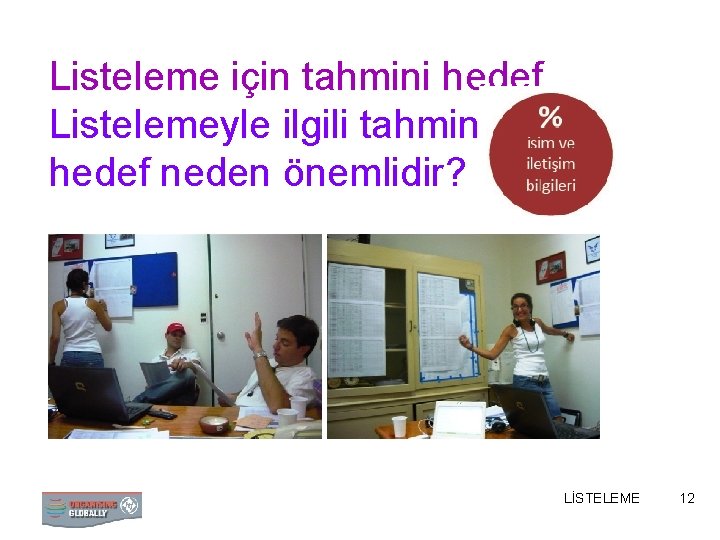 Listeleme için tahmini hedef Listelemeyle ilgili tahmini hedef neden önemlidir? LİSTELEME 12 