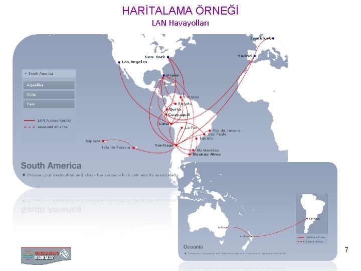 HARİTALAMA ÖRNEĞİ LAN Havayolları 7 