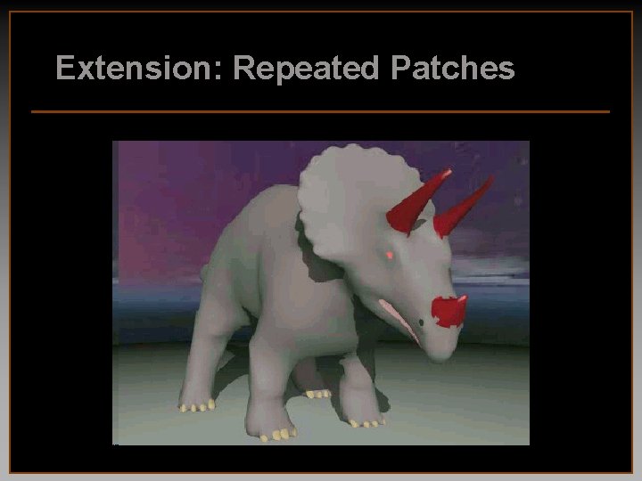 Extension: Repeated Patches 