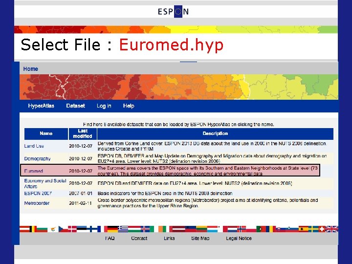 Select File : Euromed. hyp 