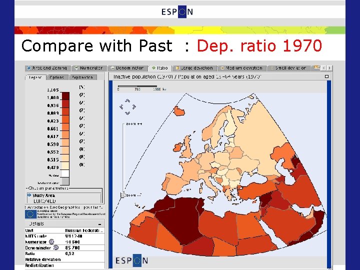 Compare with Past : Dep. ratio 1970 