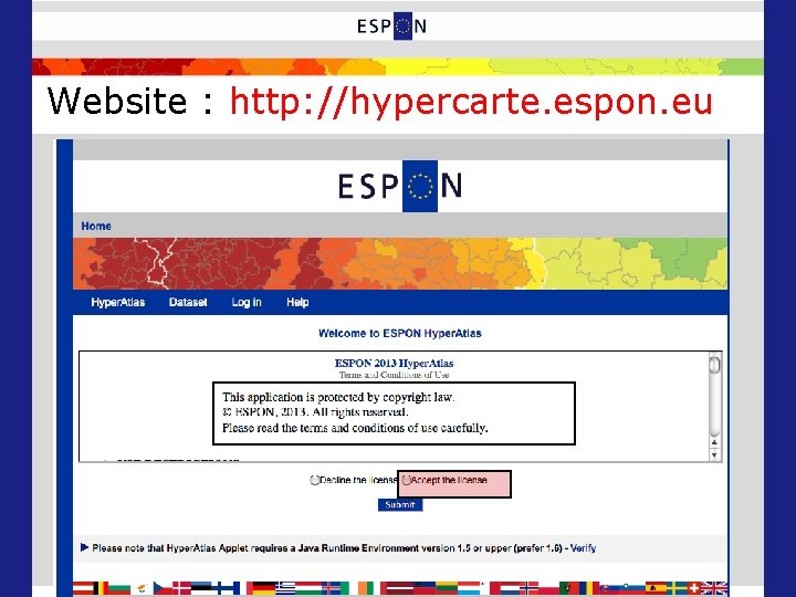 Website : http: //hypercarte. espon. eu 