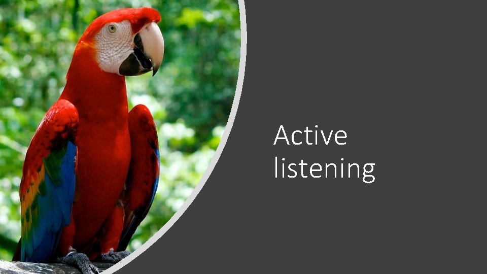Active listening 