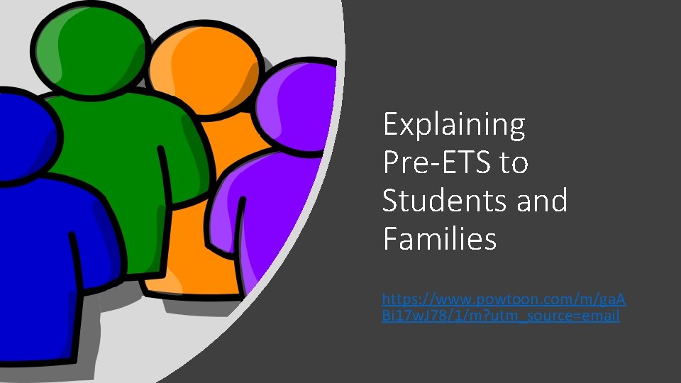 Explaining Pre-ETS to Students and Families https: //www. powtoon. com/m/ga. A Bi 17 w.