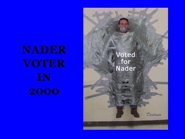 NADER VOTER IN 2000 