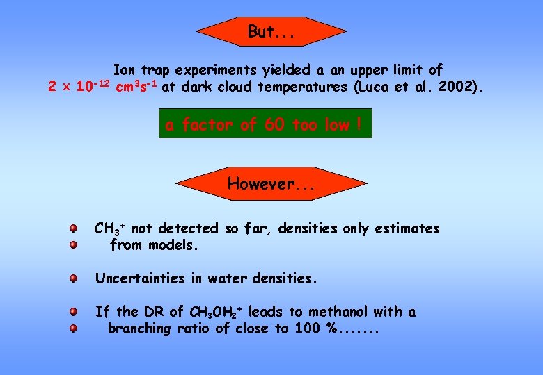 But. . . Ion trap experiments yielded a an upper limit of 2 10