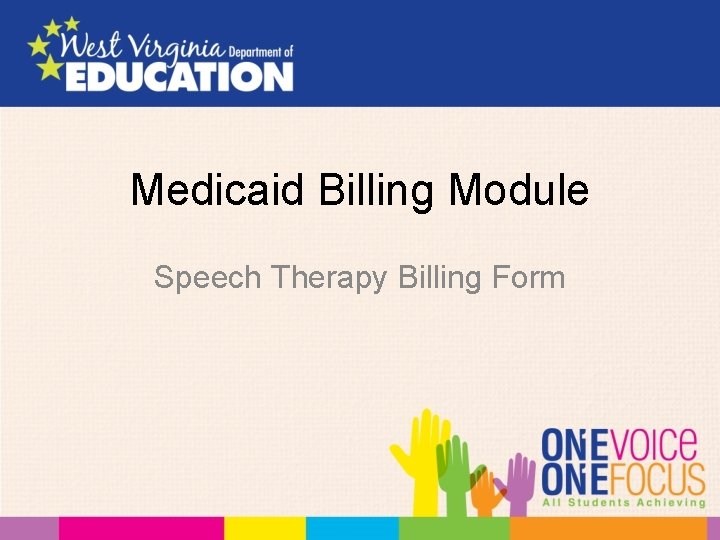 Medicaid Billing Module Speech Therapy Billing Form 