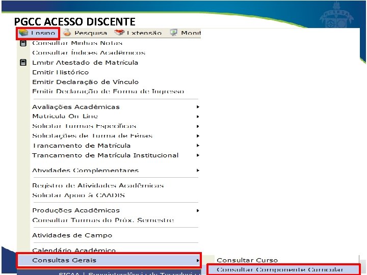 PGCC ACESSO DISCENTE 