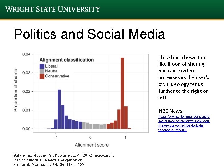 Politics and Social Media This chart shows the likelihood of sharing partisan content increases Politics and Social Media This chart shows the likelihood of sharing partisan content increases
