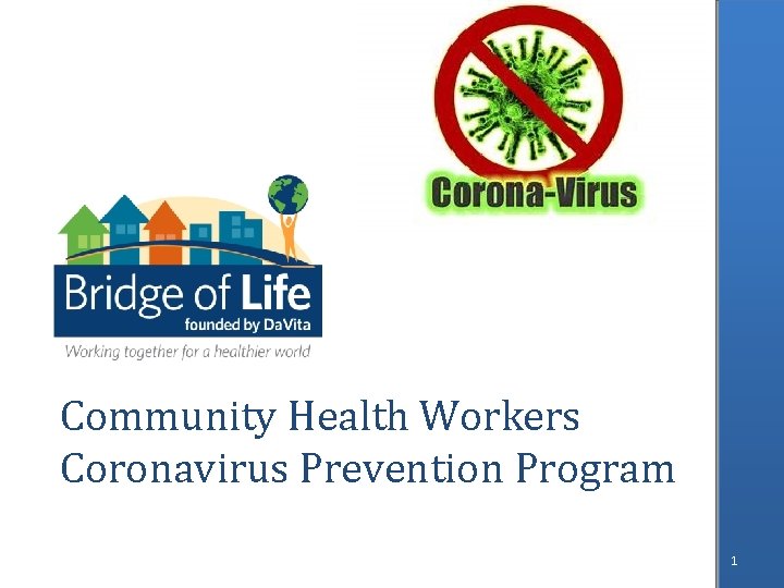 Community Health Workers Coronavirus Prevention Program 1 