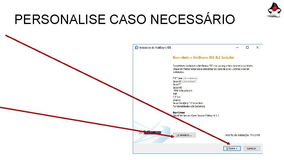 PERSONALISE CASO NECESSÁRIO 