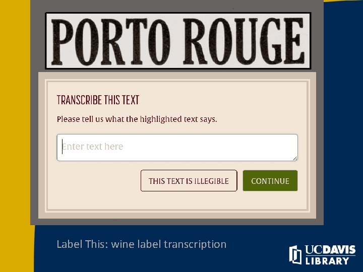 Label This: wine label transcription 