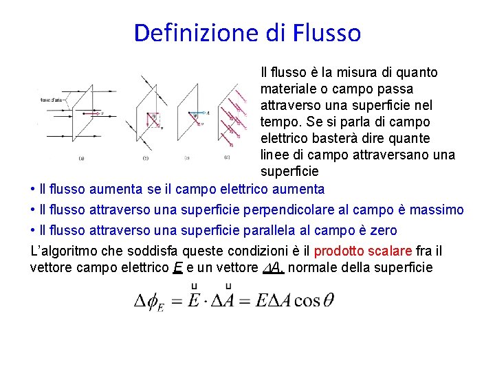Definizione di Flusso Il flusso è la misura di quanto materiale o campo passa