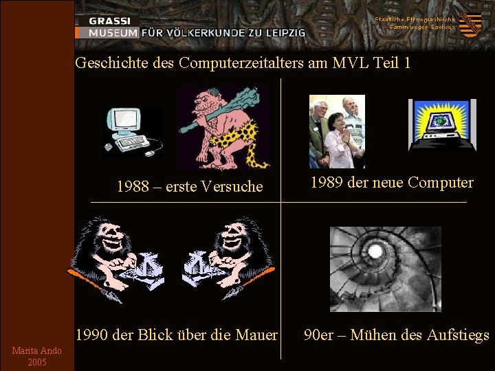 Geschichte des Computerzeitalters am MVL Teil 1 1988 – erste Versuche 1989 der neue