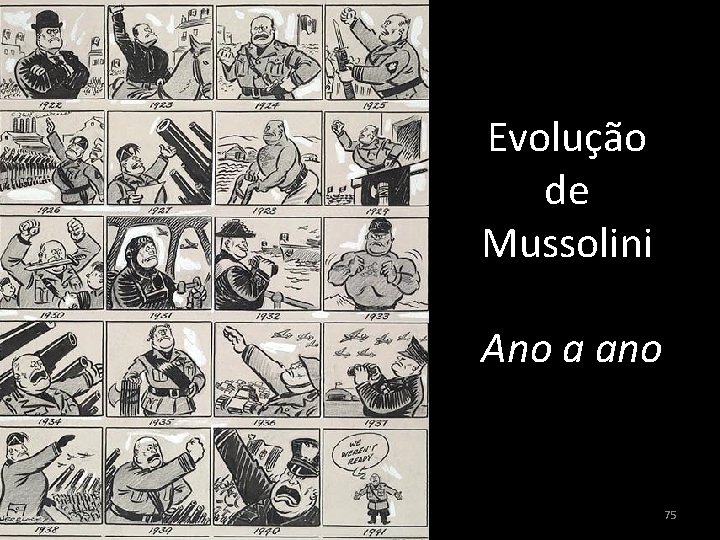  • ~ Evolução de Mussolini Ano a ano 75 