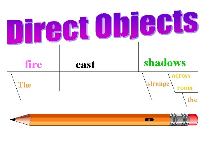 fire cast shadows across The strange room the 