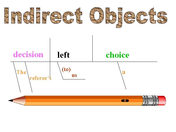 decision The left (to) referee’s choice us a 