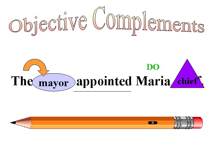 DO chief The mayor appointed Maria chief. 