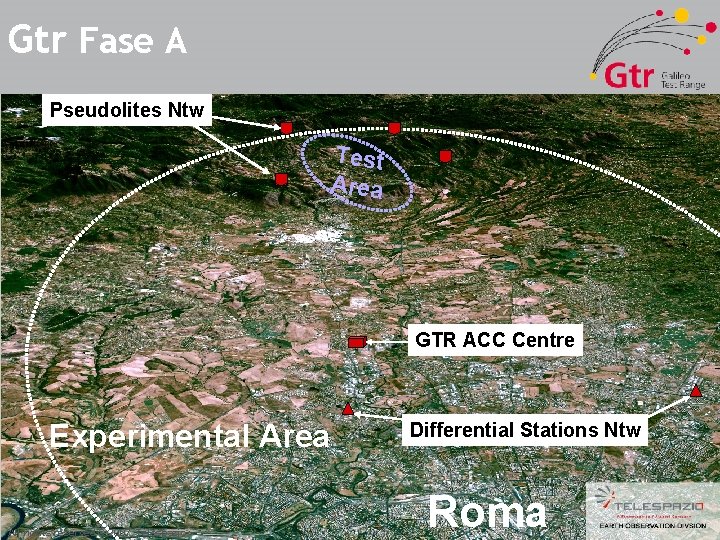 Gtr Fase A Pseudolites Ntw Test Area GTR ACC Centre  Experimental Area All