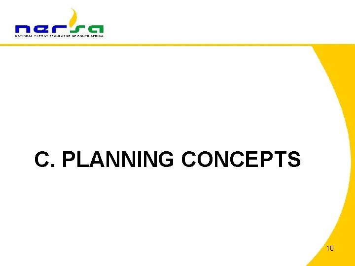 C. PLANNING CONCEPTS 10 