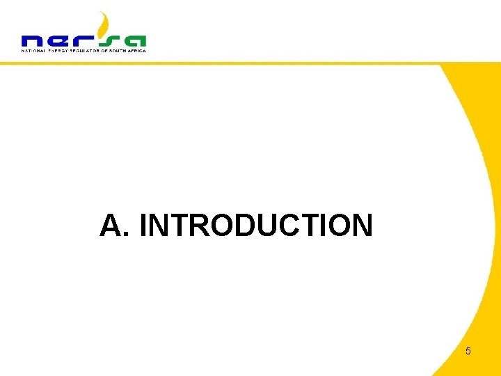 A. INTRODUCTION 5 