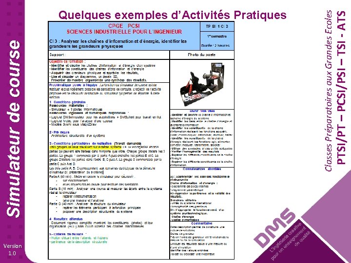 Version 1. 0 PTSI/PT – PCSI/PSI – TSI - ATS Classes Préparatoires aux Grandes
