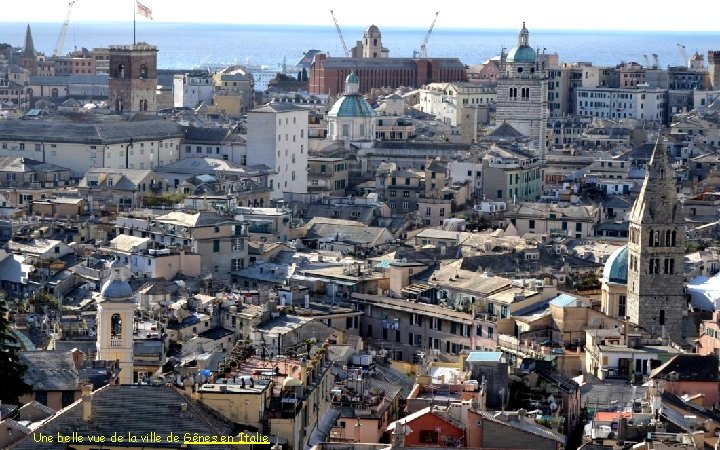 Une belle vue de la ville de Gênes en Italie 