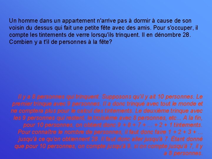 Un homme dans un appartement n'arrive pas à dormir à cause de son voisin