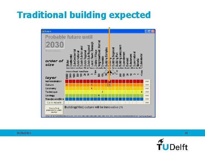 Traditional building expected 10/16/2021 19 